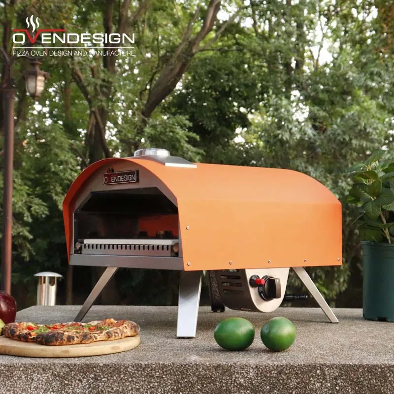 Overheat Protection portable outdoor garden kitchen stainless steel portable small Gas Pizza Oven