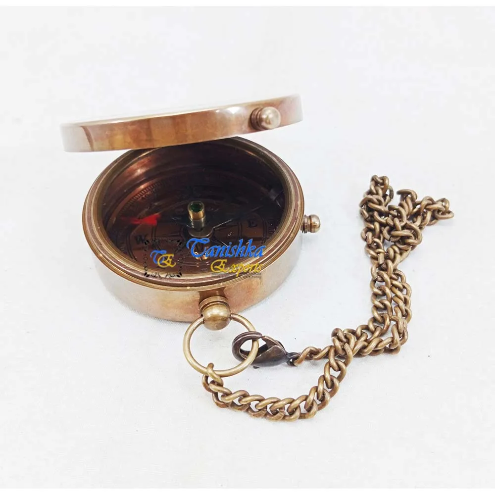 Personalized Working Compass Custom Engraved Brass Handmade Compass Anniversary Gift Compass For Husband