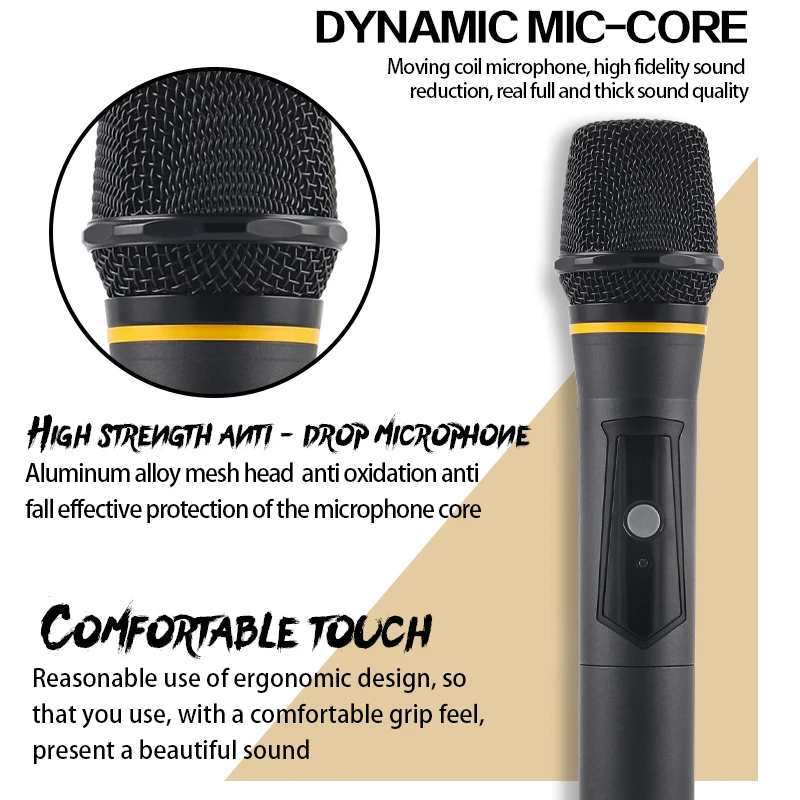 Wireless microphone one for two microphones school square stage dedicated outdoor performance long-distance anti-whistling