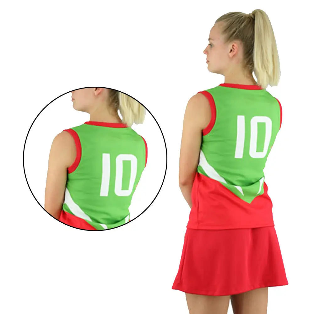 Custom Netball Uniforms and Dresses Sublimation Cheerleader Netball Uniform Quick Dry Women Netball Uniform