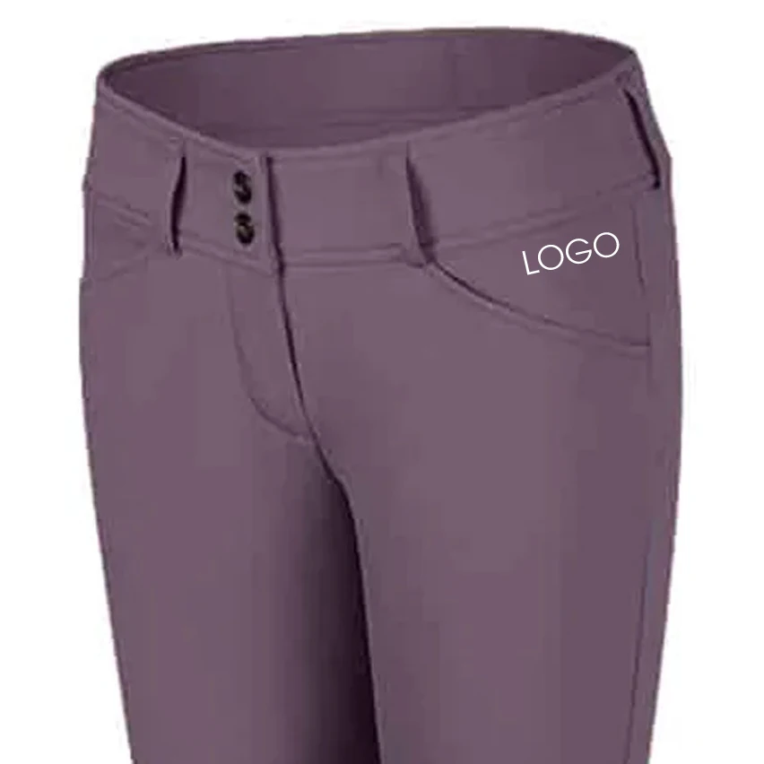 In Stock New Arrival Horse Riding  Quick Dry Breathable Nylon Fabric Unisex Kids Breeches with Grip Knee Patches Customize Pants