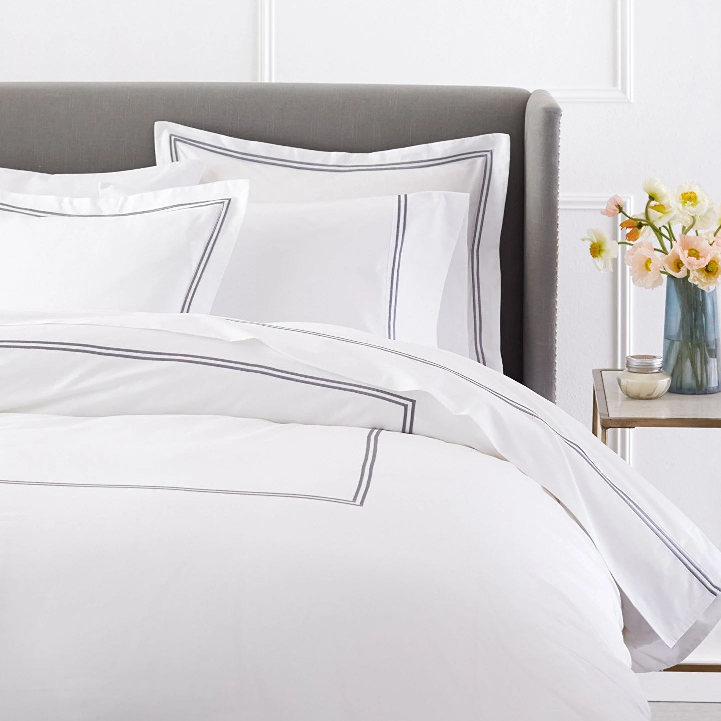 Soft Professional Quality 100% Cotton King Size Bed Linen Sheets Hotel Quality White Color Bedsheets for Sale