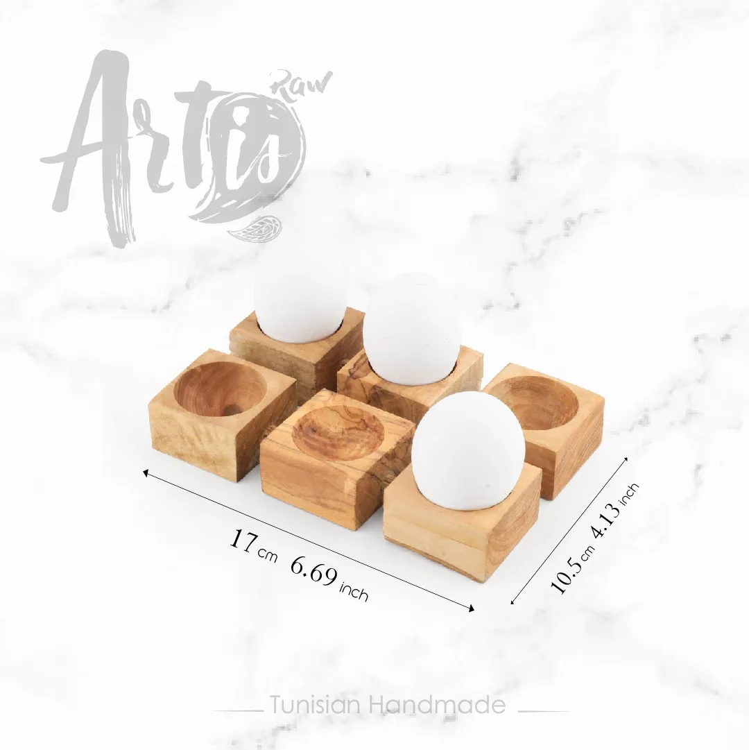 Wooden Egg Holder - Hot Selling Egg Holder handmade from Olive Wood - Novelty Egg Holder