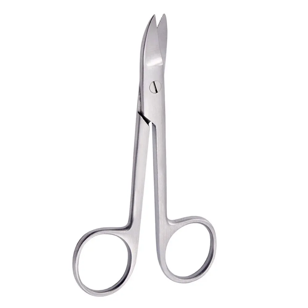 Beebee Crown & Bridges Scissors 4.5 Super Cut High quality in wholesale low price Crown & Collar Cutting Scissor Curved Serrated