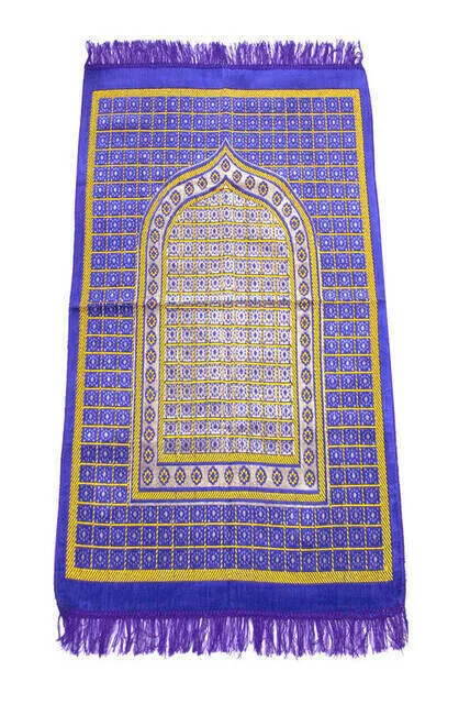 Velvet Economic Prayer Mat Muslim Praying Rug Traditional Islamic Accessories 220 Gram 117 * 67 cm High Quality Sajjadah