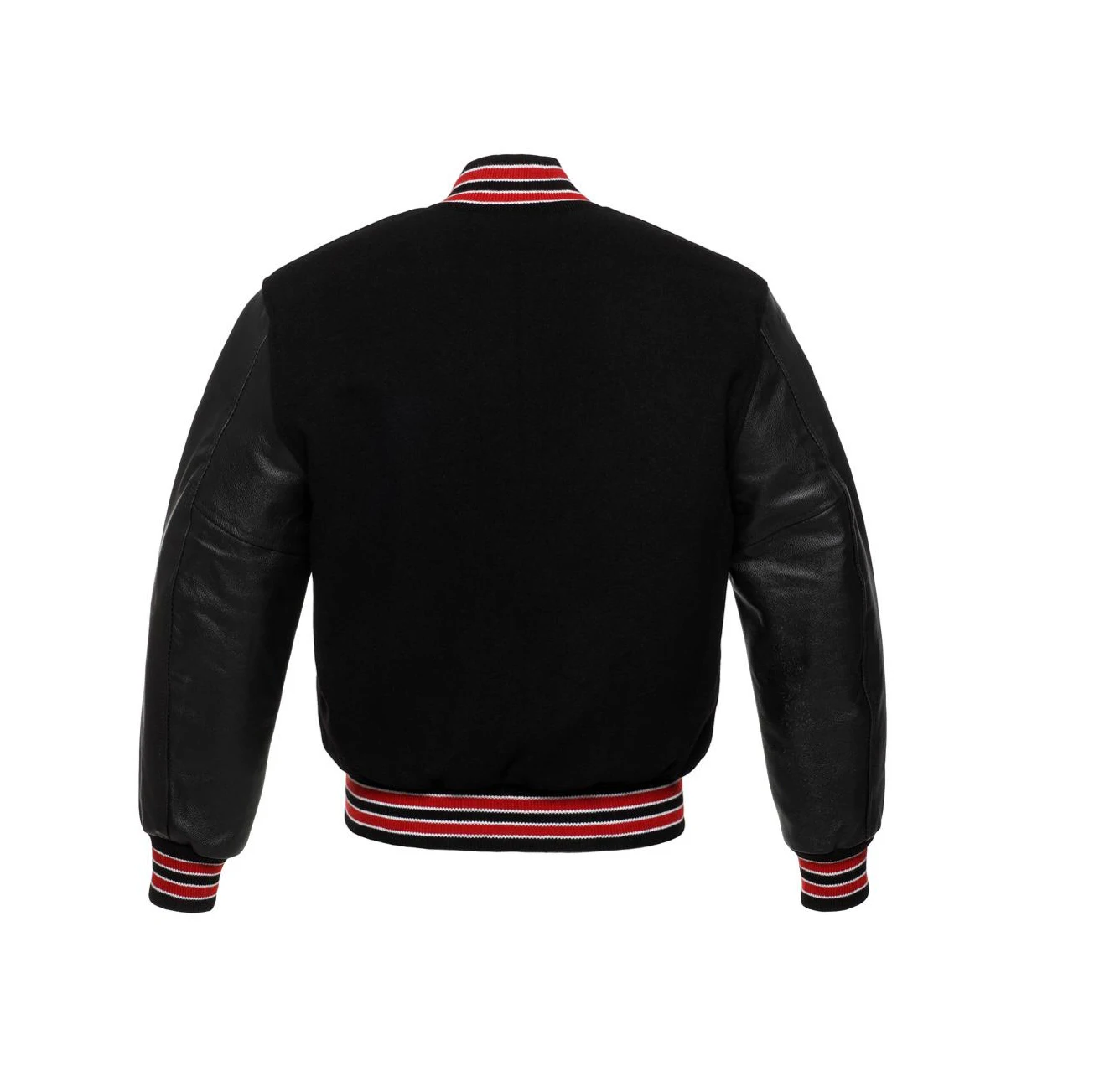 Men Custom New Embroidered Chenille Patches Varsities Jacket Wool Body Leather Sleeves Letterman Baseball College Jacket