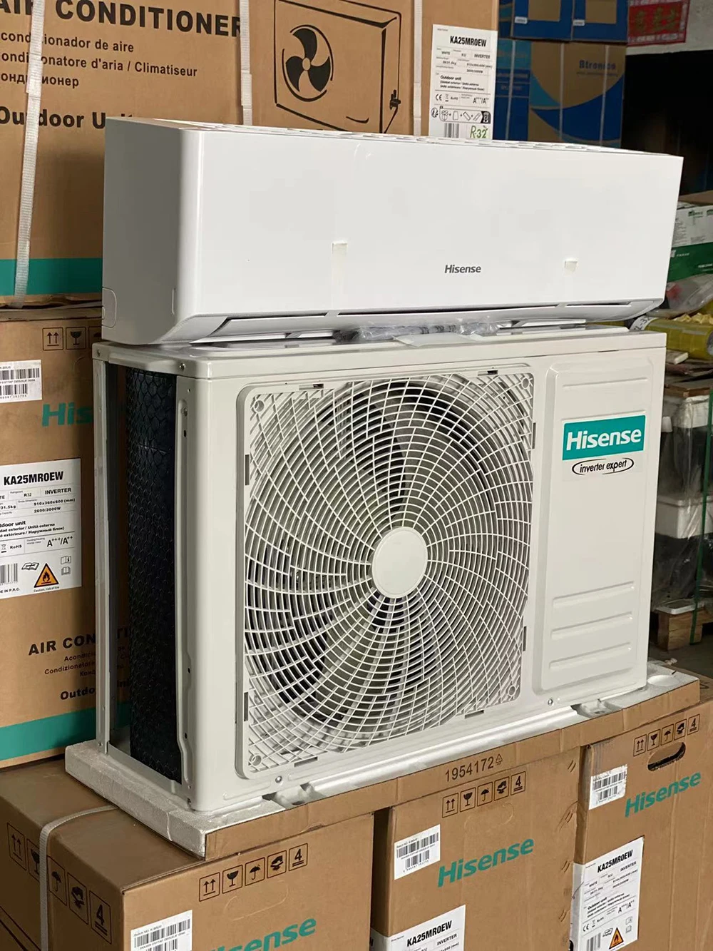 Hisense TCL AC Split Air Conditioner Ghana Market Strong Cool 1hp 1.5hp 2hp Remote Control Cooling Only Climatiseur 220 Inverter
