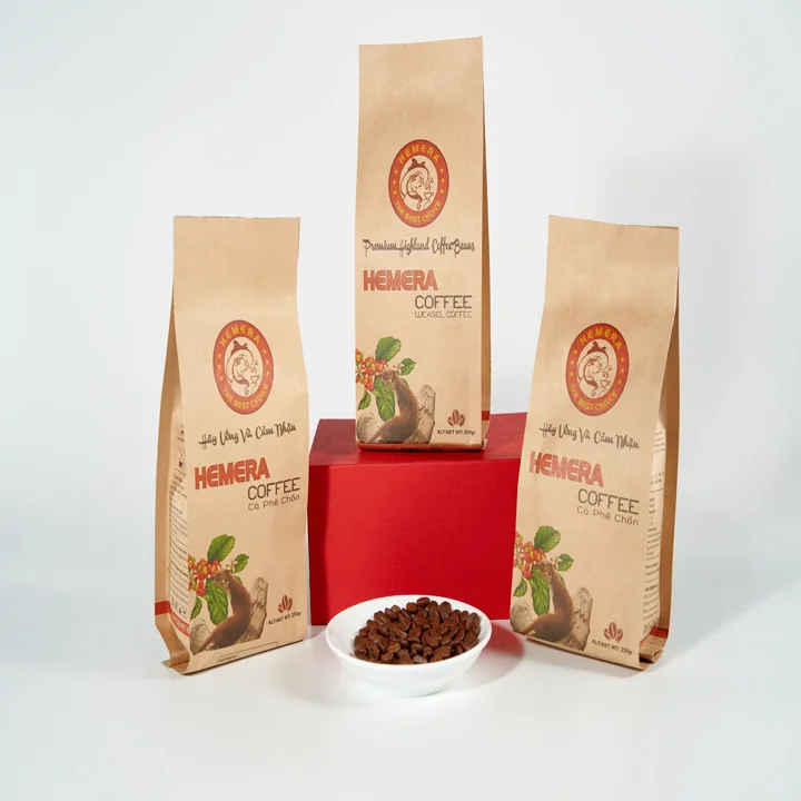 Best Quality Roasted WEASEL/ CIVET Arabica Coffee Bean Vietnam Origin Good Price Arabica Coffee for Wholesale Worldwide Shipping