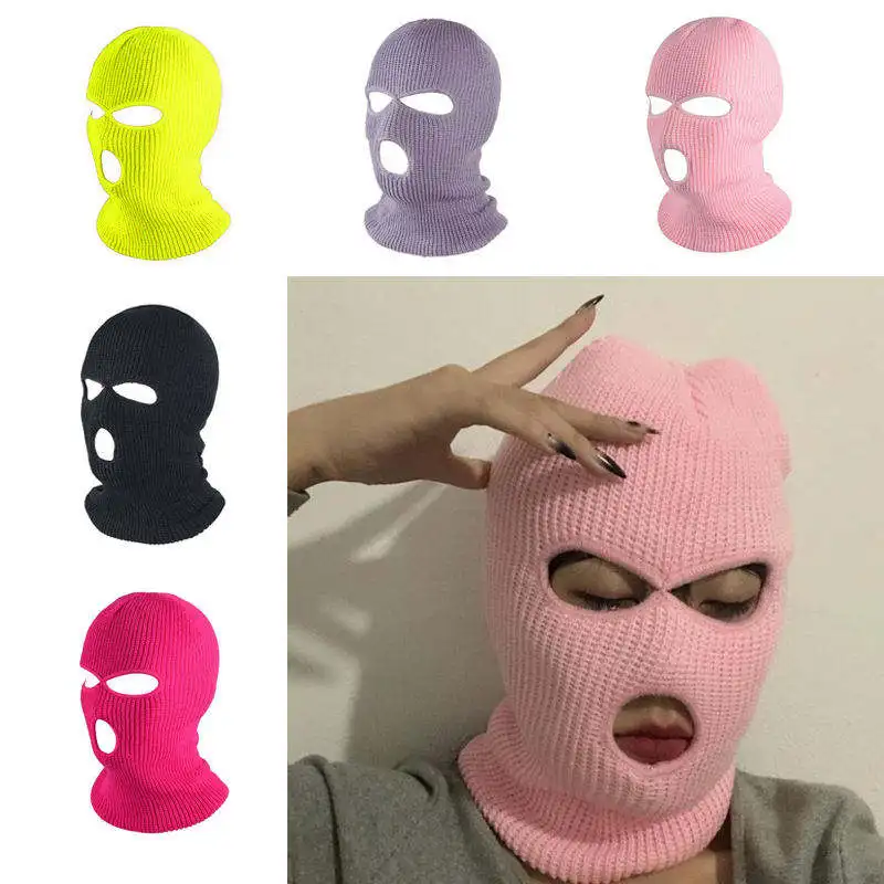 Custom knitted 3 hole Balaclava