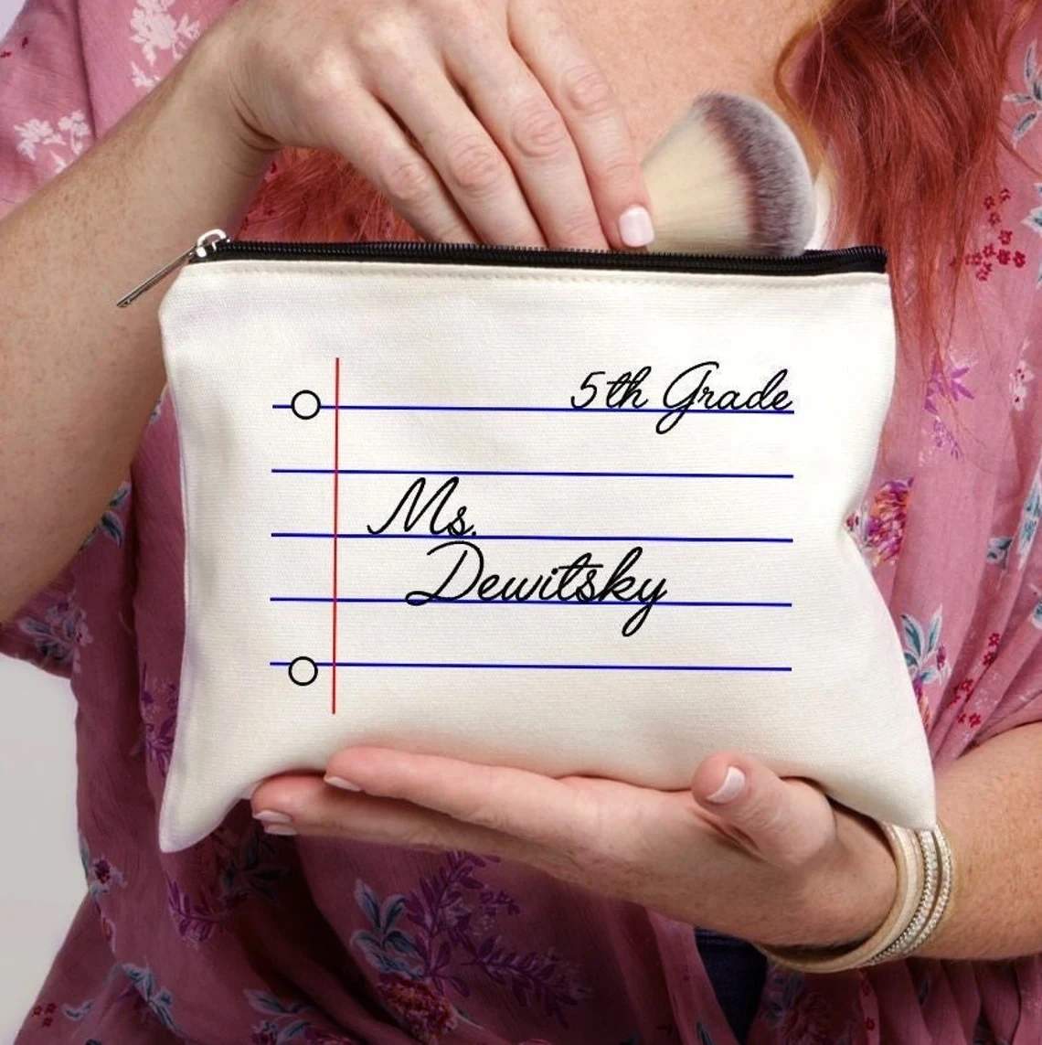 Personalized Teacher Gifts custom cute pencil bag school bags pencil case Teacher Pencil Bag