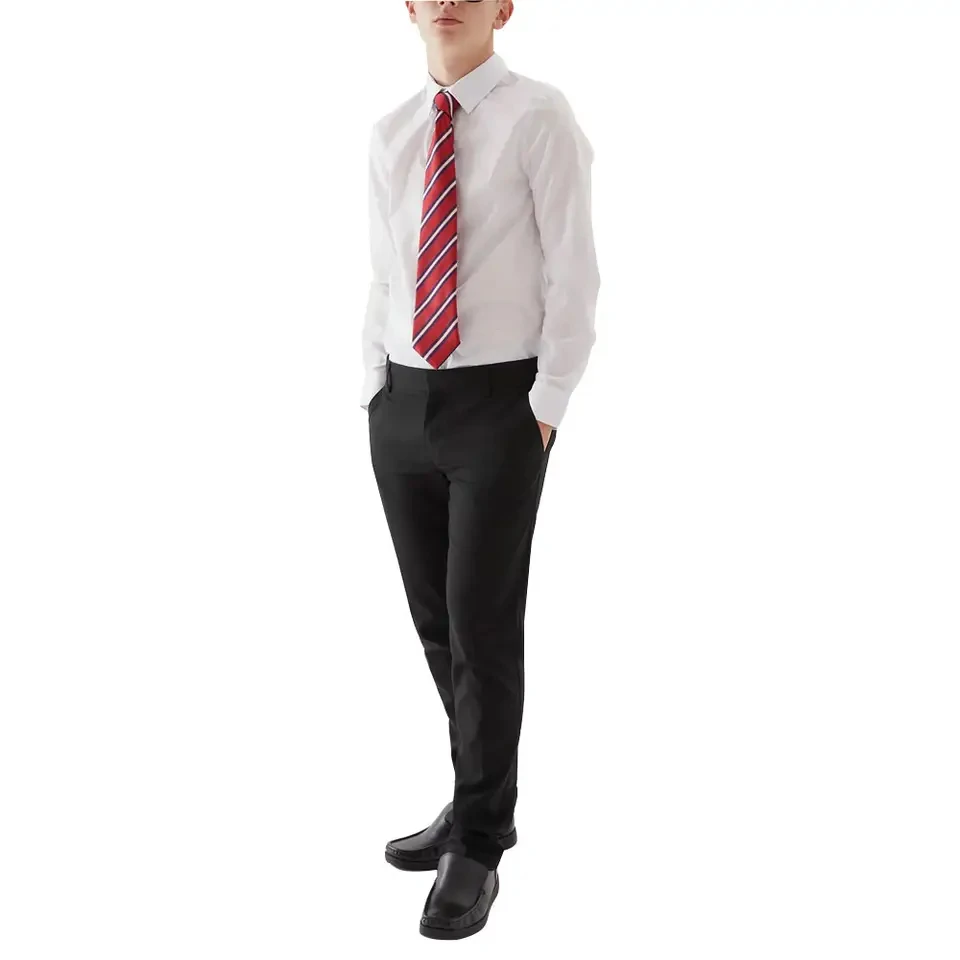 Best Quality Shirts And Pants For School Solid Color Boys School Uniforms Trending Style Hot Selling