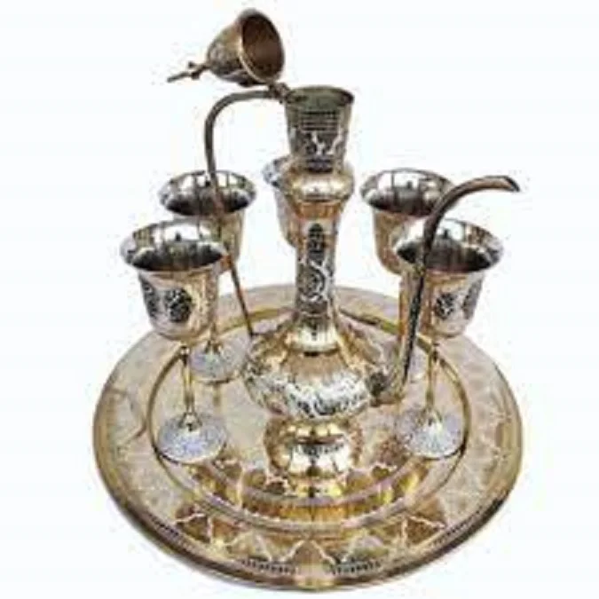 Japani Carved Brass Aftaba