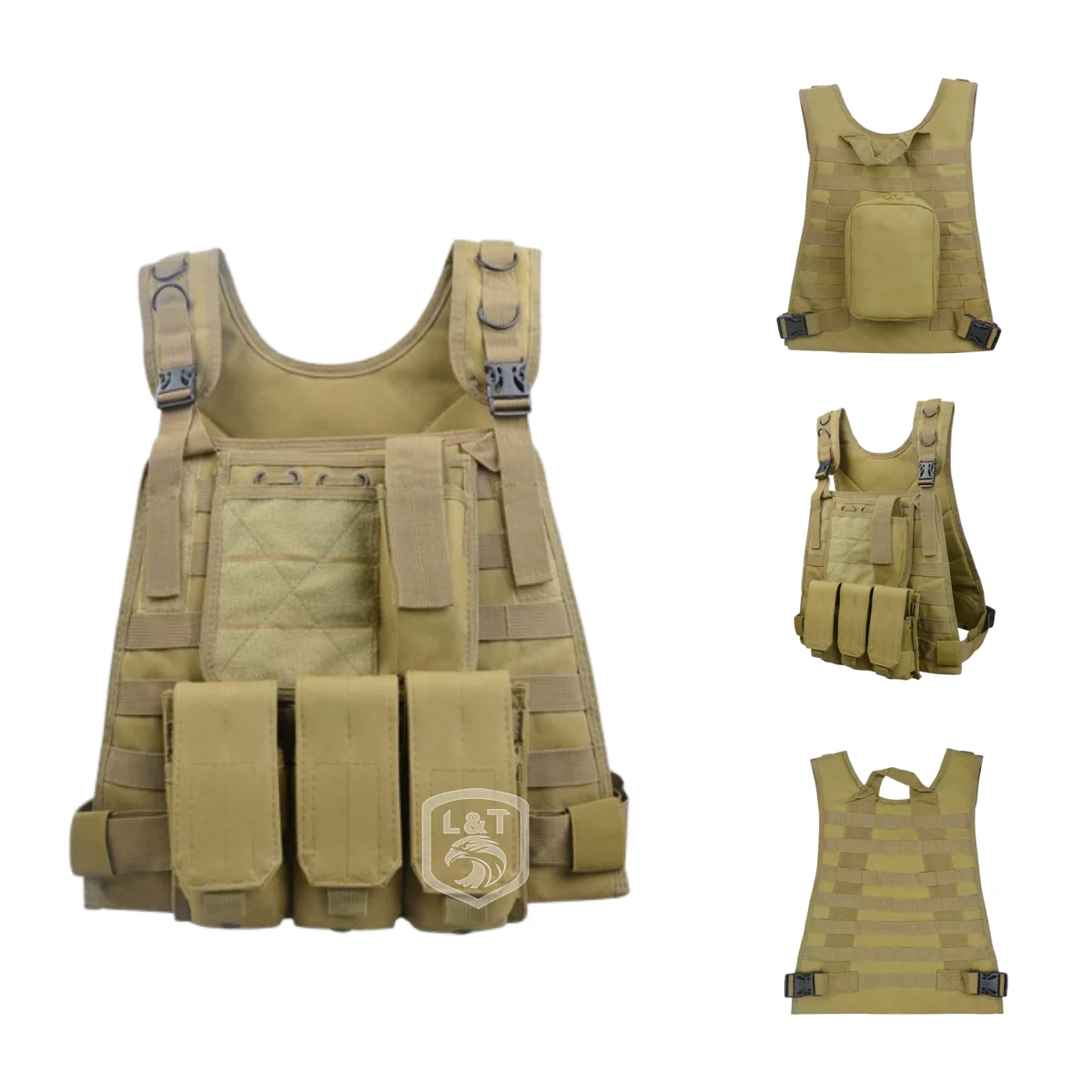 Многофункциональный Тактический Защитный Жилет Molle System защитное снаряжение с сумкой для уличной тактической тренировки