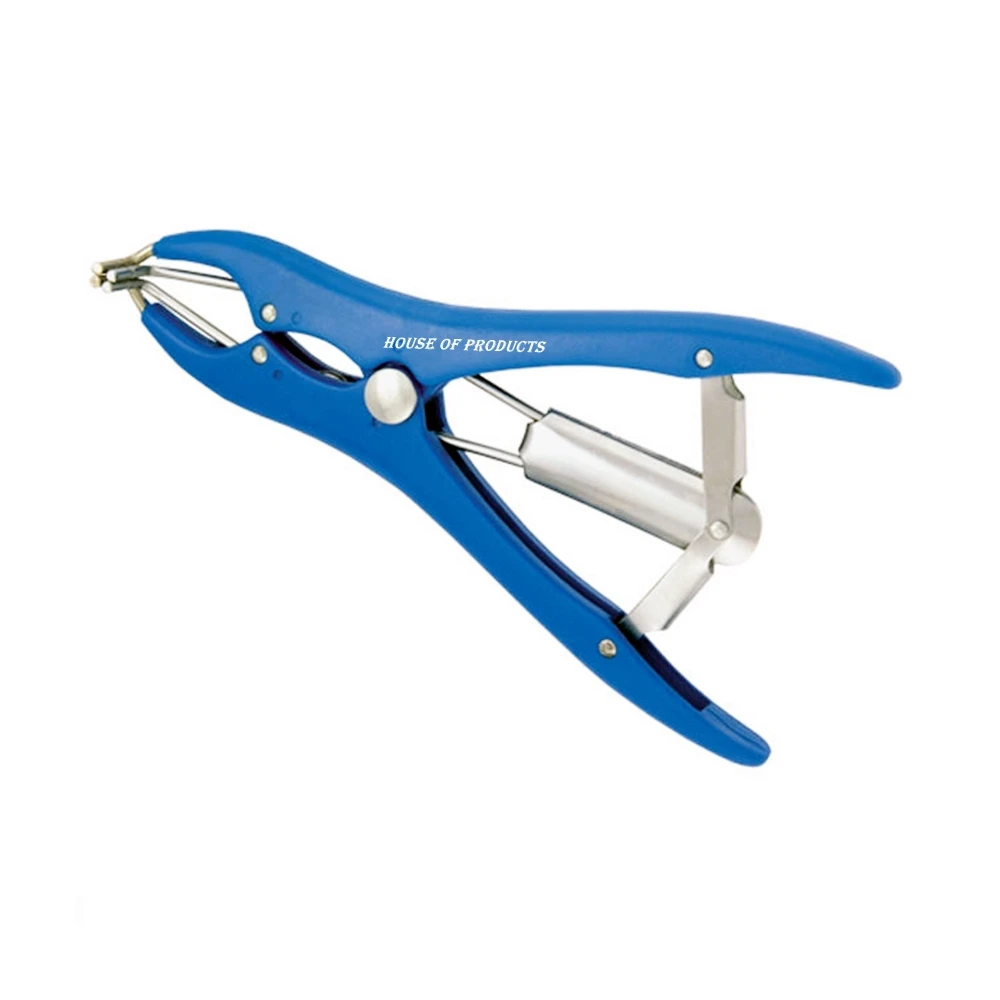 Elastrator Castrating Pliers Rubber Ring Applicator Plastic Castration Bander Pliers Castrator for Goats Sheep Lamb Calf Puppy