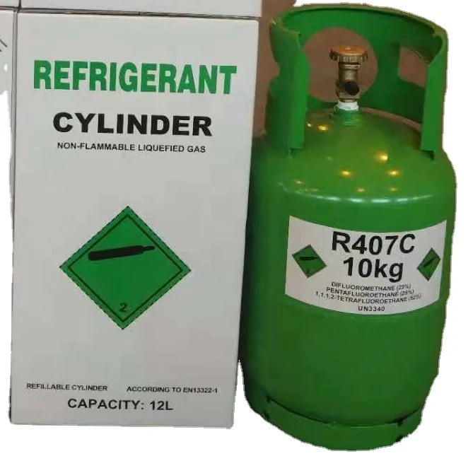 JUFLORON R407c refrigerant gas  12L CE Reusable cylinders  R407C 11.3KG  Refrigerant gas