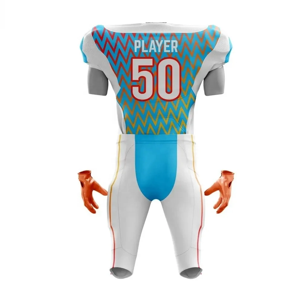 High Quality Custom Sublimation American Football uniforms Professional design breathable American Football Uniforms OEM