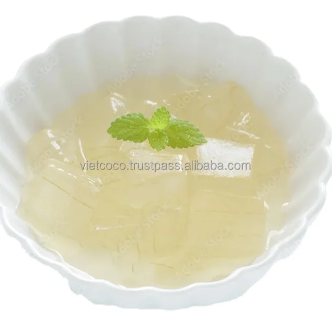 Soft Drinks fruits Cube Aloe Vera In Natural Light Syrup Jelly Cup Drink Beverage Fresh Natural Flavor No Additives