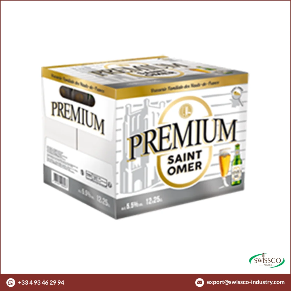 Super Strong 5% Alcohol Contain Saint Omer Premium French Beer 25CL in Glass Bottle for Sale