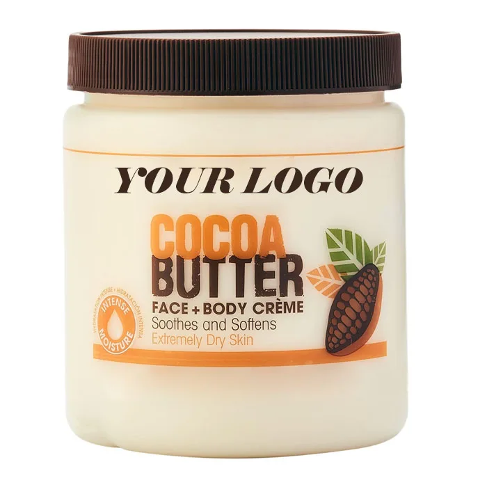 Custom Private Label Natural Cocoa Butter Moisturizing Nourishing Factory Supply Body Butter Bulk Quantity for Pharmaceuticals