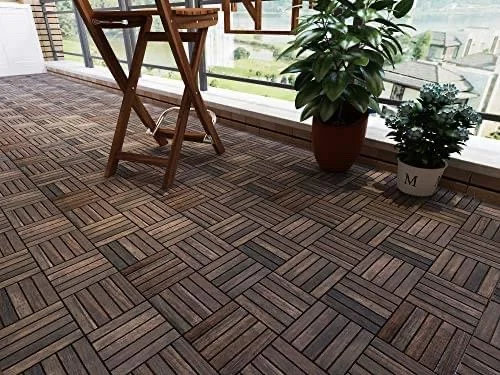 WPC DECKING TILE FROM  ACACIA DECKING TILES FOR FLOORING PATIO GARDEN SWIMMING POOL VARIOUS COLORS