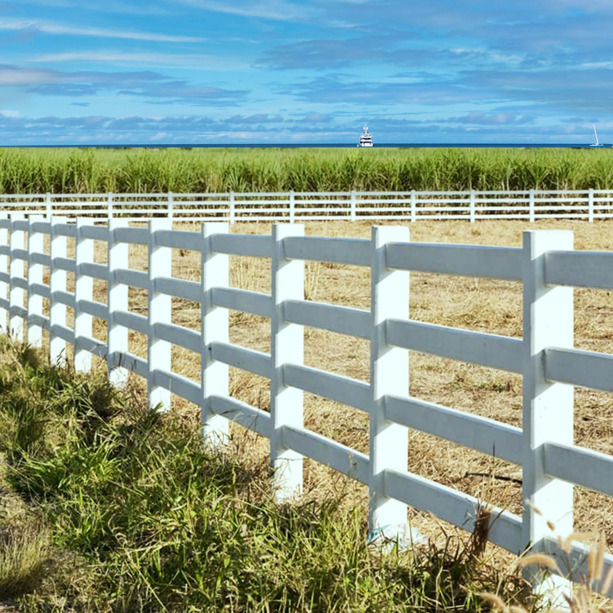 Outdoor high durability crack resistant horse farm boards bamboo fencing panels for barn