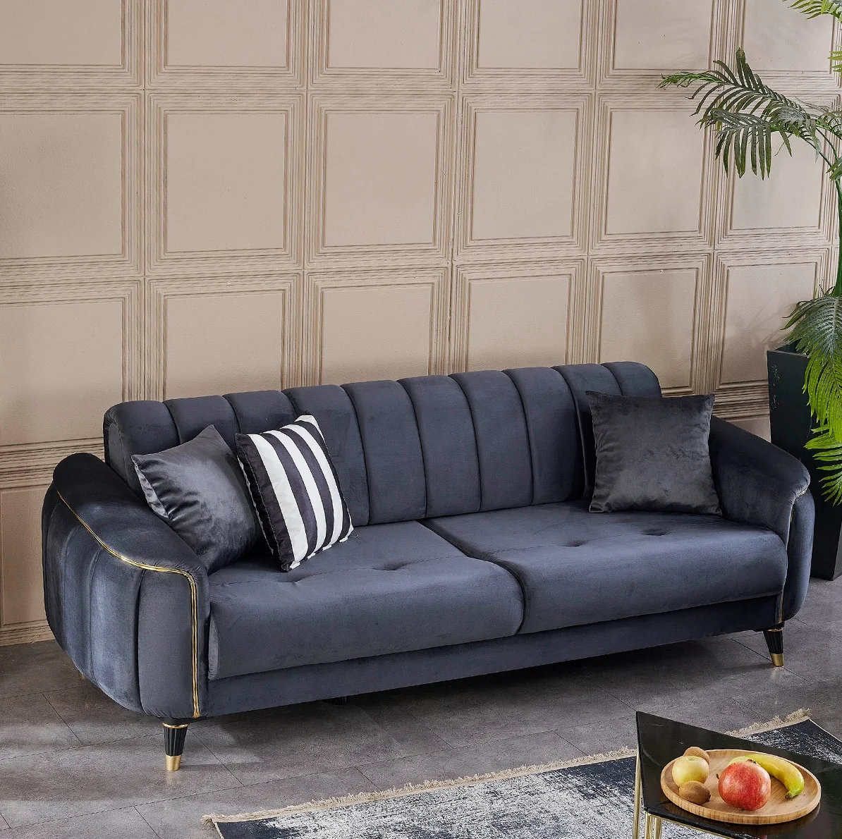 Sofa Comfortable Living Room Furniture Sectional Lounge New Style Modern Combination Luxury Couch Chesterfield Hotel Apartment