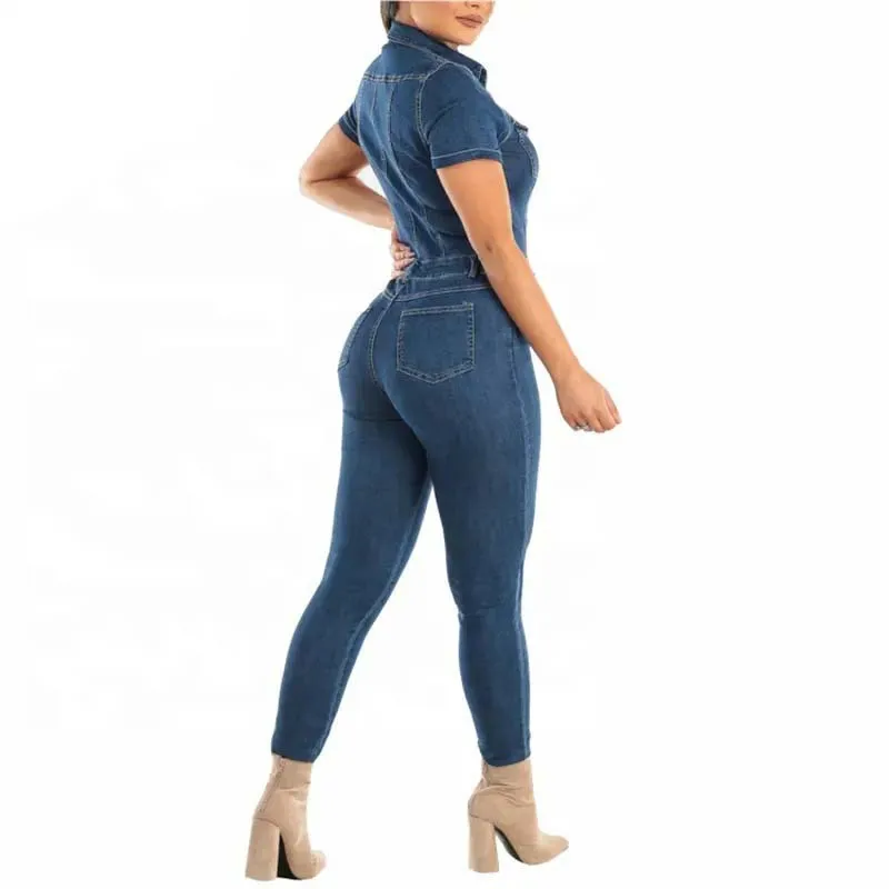 Factory manufacturing Latest Design Leggings women denim jean Strapless Jumpsuits sweatpants and sweatsuit