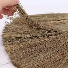 Small soft-bristled broom used to sweep dust in the house