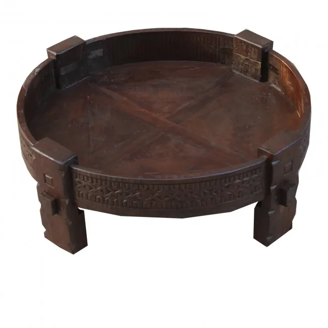 Reclaimed Solid Mango Wood Coffee Table Living Room Furniture Rustic Natural Wood Center Coffee Table Made in India