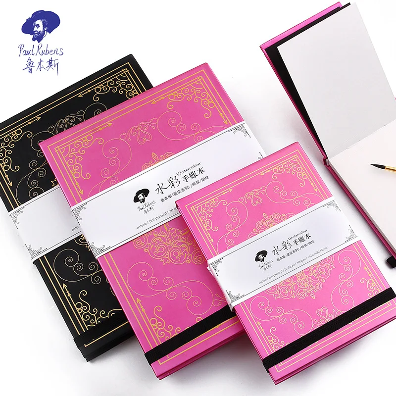 Paul Rubens 300g  20sheets 100% cotton pulp starry watercolor paper pad notebook  for 16K 32K 64K