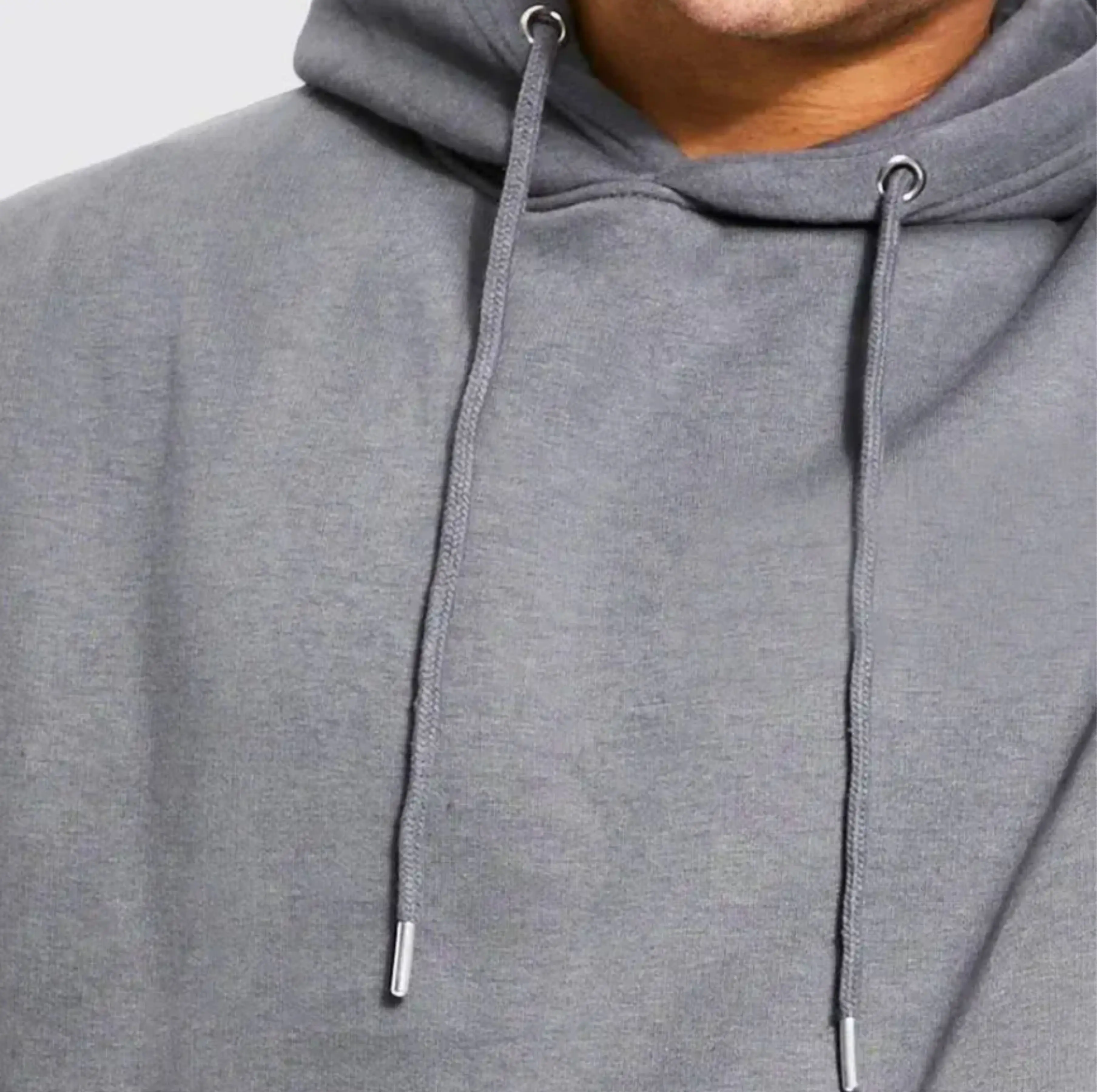 Wholesale regular size poly and cotton blend hoodie sleeve with pockets hoodie multi-pockets slim fit hoodie with custom logo