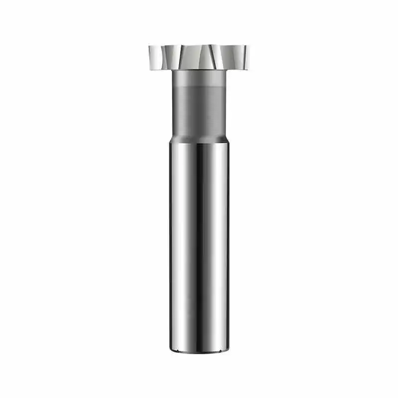 JR136  T-cutter milling cutter CNC machining slotted straight shank  uncoated HSS T-type cutter