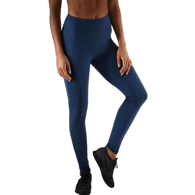 High Quality Black Fitness low Waisted Tights Sport Seamless Leggings For Women