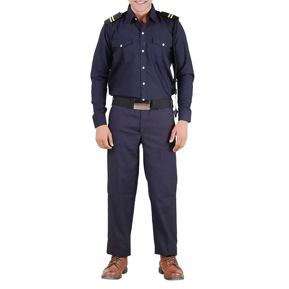 Best Sale Factory Made Breathable Security Uniforms Top Quality Long Sleeve Shirt And Trouser Sets For Security