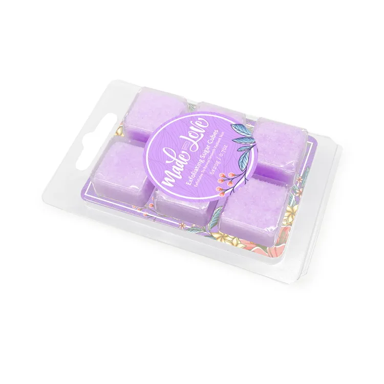 Private Label Wholesale Mini Organic Fruit Shea Butter Skin Exfoliating Brightening Whitening Sugar Body And Face Scrub Cube