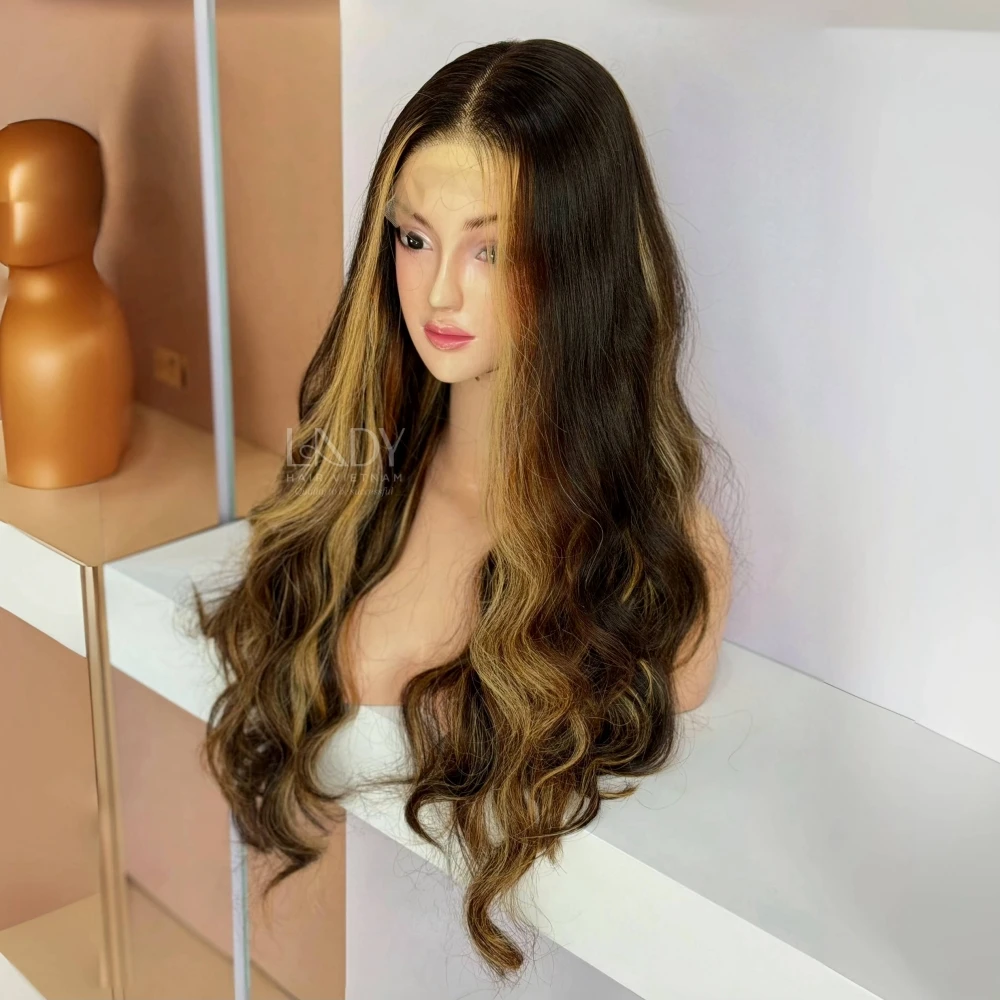 Most Popular Virgin Remy Hair Best Selling Beautiful Vietnames Piano Wavy Wigs and Closure Human Hair Extensions