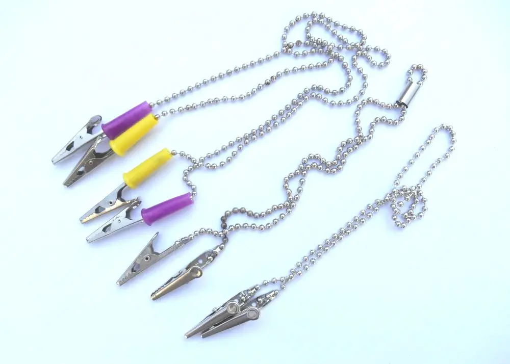 Dental Napkin Clip Bibs Holder Clips, Flexible Metal Ball Dental Bib Chain for Bibs Face Cover Kids Adult and Elderly, Mask Lany