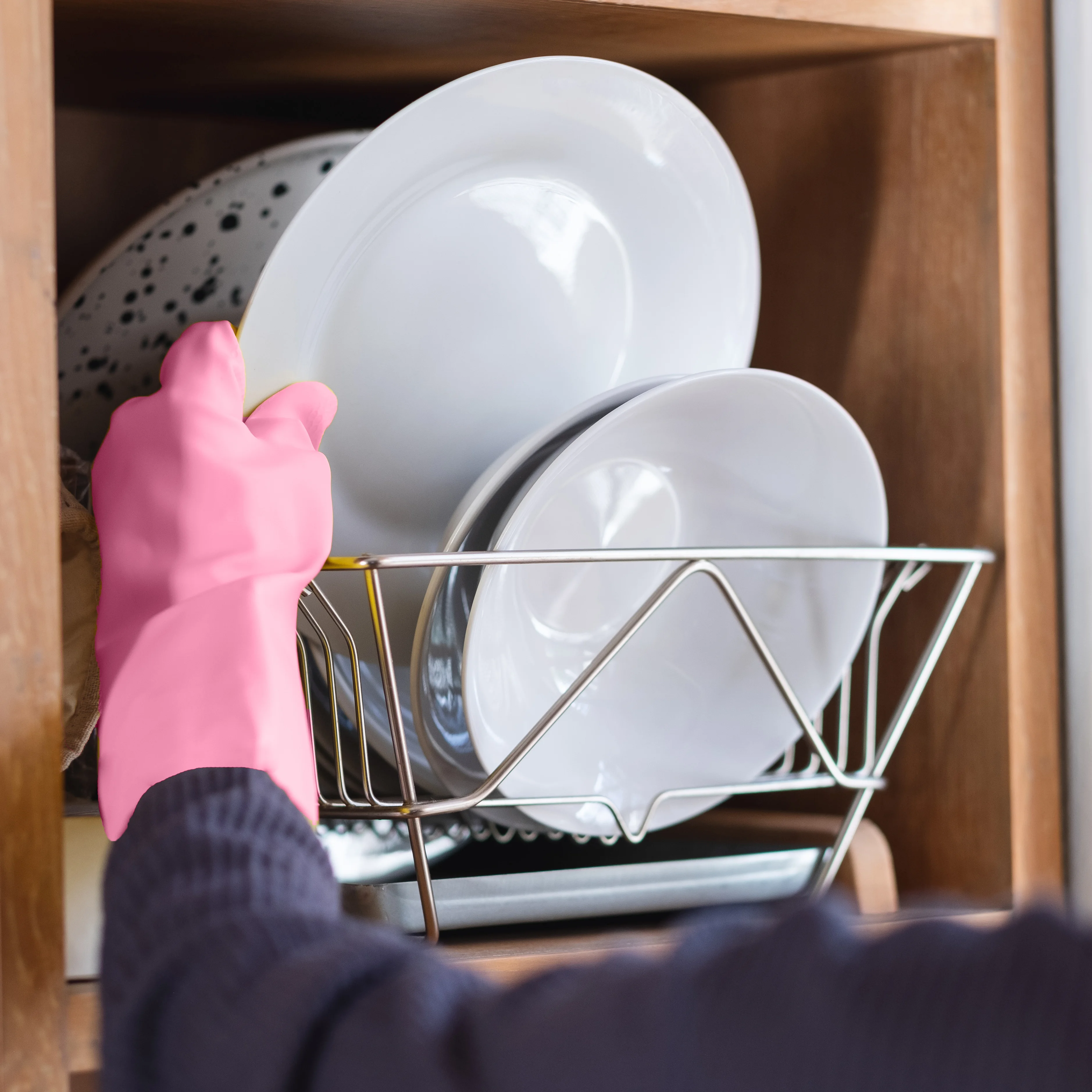 Household gloves outdoor latex pink rubber glove. Waterproof dishwashing gloves. High quality cleaning gloves  (Grade B Offer)