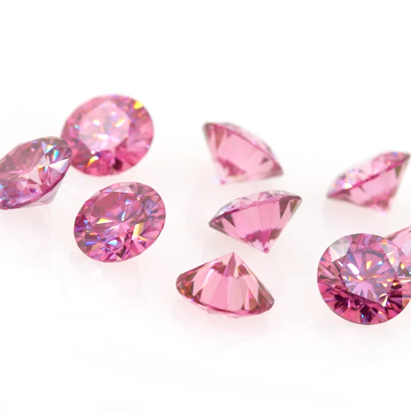 Pink Round Cut VVS1 Lab Grown Diamond Loose Synthetic Diamond with IGI Certificate At Wholesale Price
