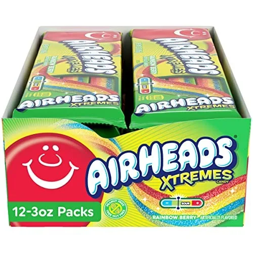 Airheads Bites Sweetly Sour Chewing Gum Rainbow Berry 18-Pack Wholesale Price Bulk  Packing Sweet AT Wholesale price  for export