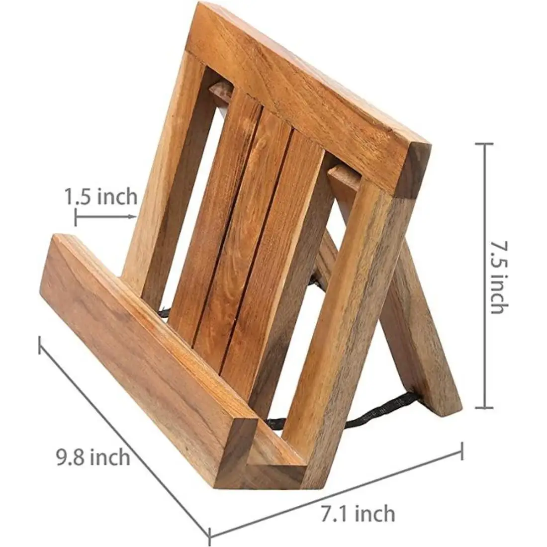 Table Decorative Wooden Book Stand For Chef wholesale Selling Made In India Amazing Cook Book Holder Natural Wood Stand
