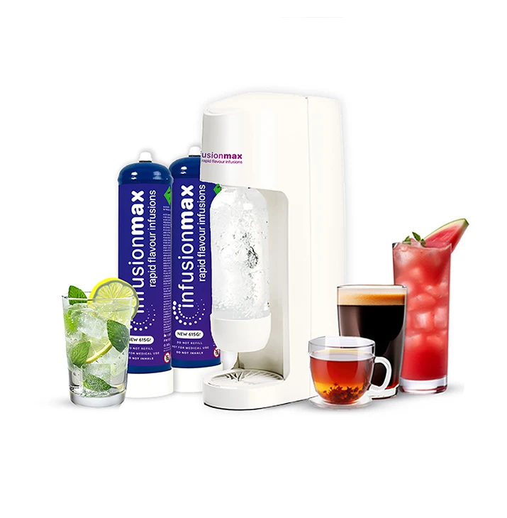 OEM Supply Private Label Customized Logo InfusionMax Rapid Flavour Infuser Sparkling Water Machine for Sodas and Cocktail Drinks