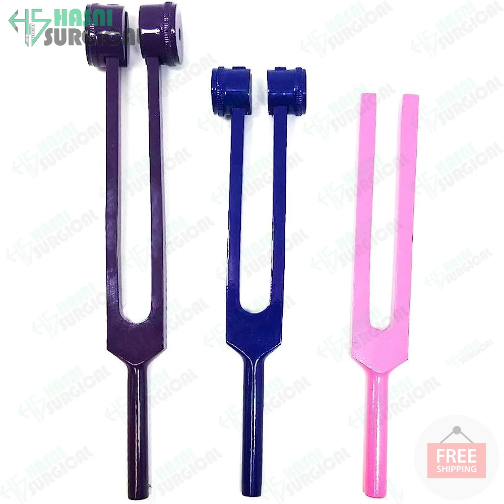 Aluminum alloy New tuning fork 128HZ 256HZ 512HZ 1024HZ 2048HZ Set of 7 ENT Chakra tuning forks
