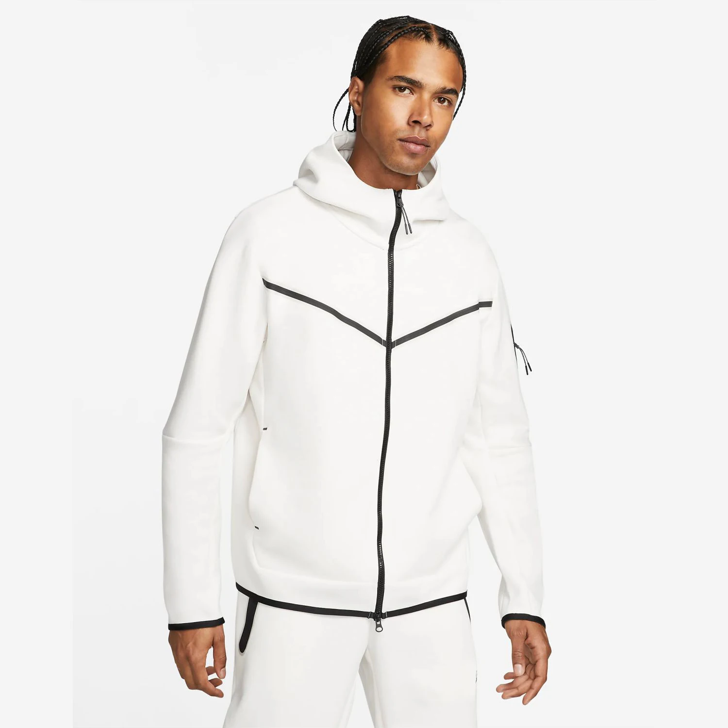Custom Brand Logo Design 66% Cotton 34% Polyester Off OP White Warmth Standard Fit Sportswear Tech Fleece Tracksuit