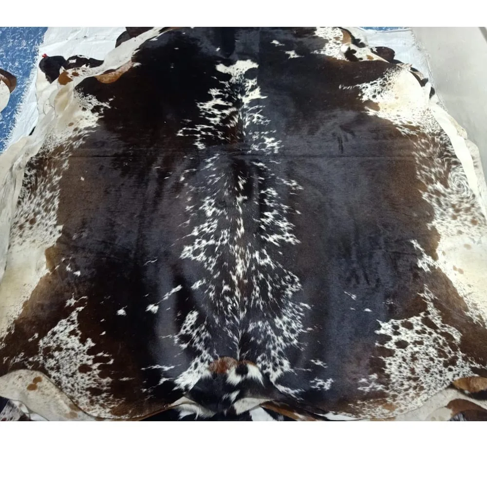 100% Natural Leather Cowhide Rug Premium Quality Antique Carpet Cowhide Area Floor Rug Living Room  Carpet
