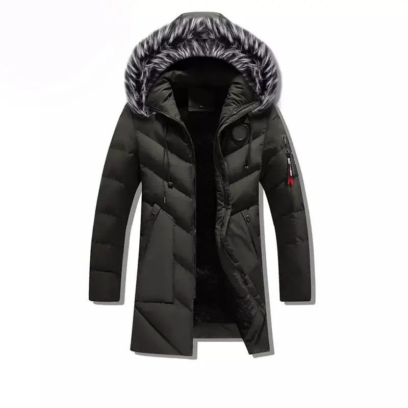 Top Quality Winter Parka Men Thick Warm Winter Jacket Men Windproof Casual Outerwear Medium Long Coat Jackets