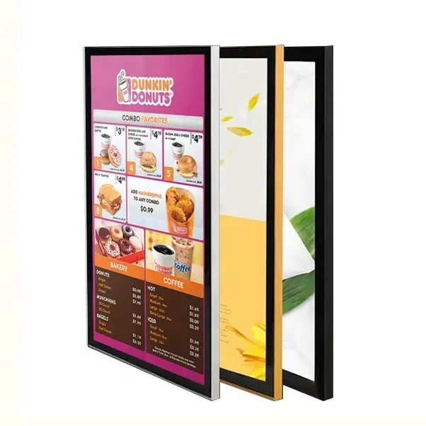 Advertising Ultra Slim A1 Lightbox Aluminium Profile Frame Led Light Box Logo Sign