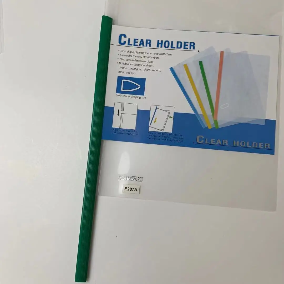 Factory Hot Selling School Folder Presentation Folder Q Bar File A4 F/c Clear Holder