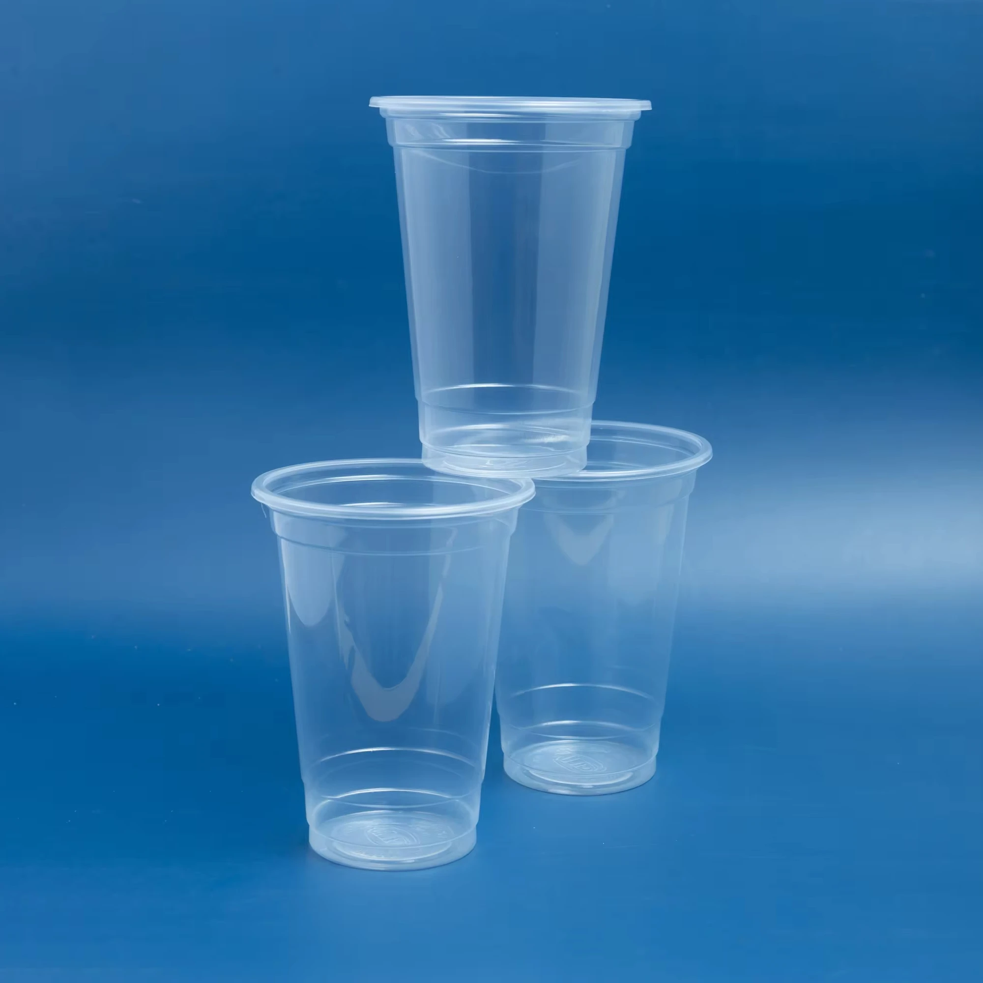 Tien Duc Plastic 12/14/16/24/28/30/34oz Disposable Transparent Plastic PP Cup With Dome Flat Lid Manufacturer Low Price