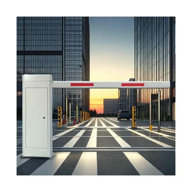 Smart Vehicle Identification System 3-6M Straight-Arm Boom Barrier Parking Lot Traffic Equipment